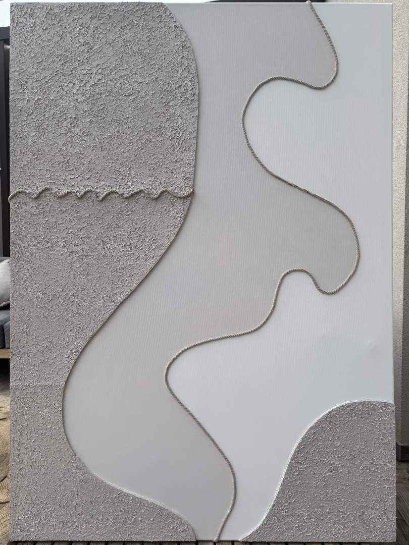 Homok, 100x140 cm, modern, minimalista festmény, Art From Soul - Fehérvári Adrienn 06